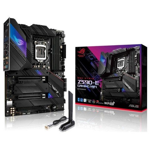 Płyta Asus ROG STRIX Z590-E GAMING WIFI /Z590/DDR4/SATA3/M.2/USB3.2/WiFi/BT/PCIe4.0/s.1200/ATX