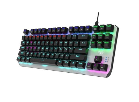 Klawiatura przewodowa dla graczy Aula Aegis Gaming mechaniczna, podświetlana, TKL, RED SWITCH