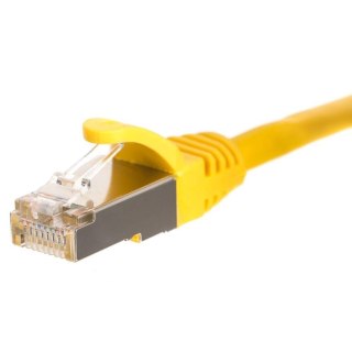 Patchcord RJ45, Netrack osłonka zalewana, kat. 5e FTP/STP, 5m żółty