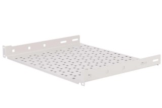 Półka do szafy 19'' Netrack 1U/300mm, wsporniki, szary