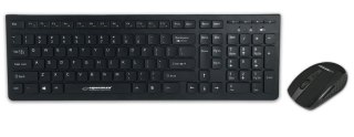 Zestaw bezprzewodowy klawiatura z myszką Esperanza EK136 Tacoma 2,4GHz czarny
