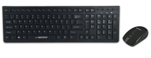Zestaw bezprzewodowy klawiatura z myszką Esperanza EK136 Tacoma 2,4GHz czarny