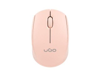 Mysz bezprzewodowa UGO Pico MW100 optyczna 1600 DPI różowa