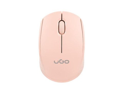 Mysz bezprzewodowa UGO Pico MW100 optyczna 1600 DPI różowa