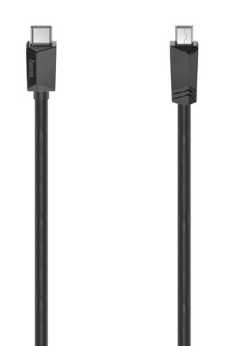 Kabel Hama USB 2.0 USB-C - Mini USB 0,75m czarny