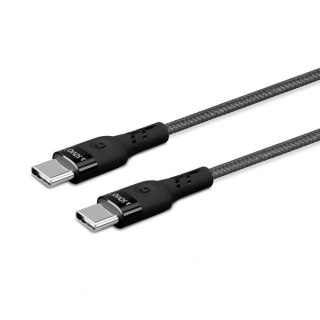 Kabel USB Typ C Savio CL-151 USB TYP C - USB TYP C 3A, QC, PD, 2m, czarny