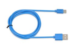 Kabel USB iBOX IKUMTCB TYP-C, 1m, 3A Niebieski