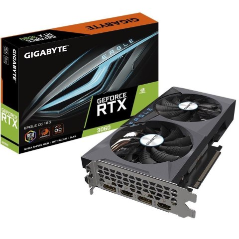 Karta VGA Gigabyte GeForce RTX 3060 EAGLE OC 12G (rev. 2.0) 12GB GDDR6 192bit 2xHDMI 2xDP PCIe4.0