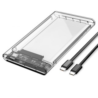 Obudowa na dysk Orico 2139C3-G2-CR-BP SATA 2,5" HDD/SSD USB-C 3.2 10 Gbps