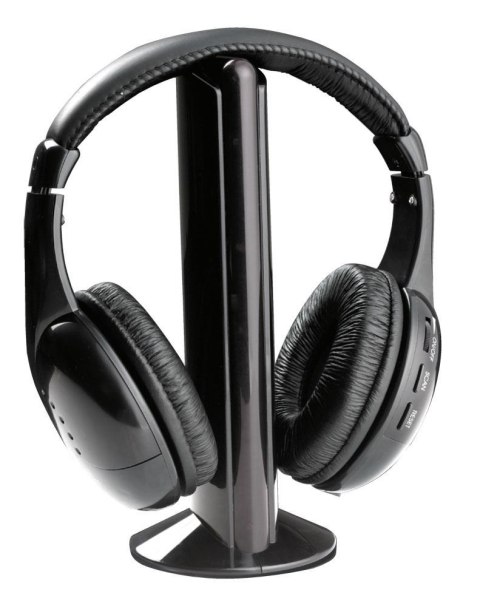 Słuchawki z mikrofonem Titanum Fm Liberty bezprzewodowe czarne