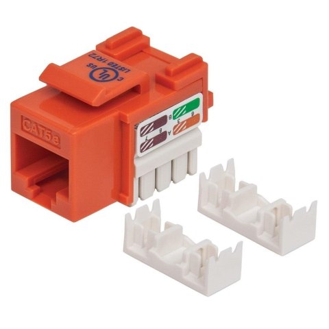 Moduł Keystone Intellinet RJ45 UTP Cat.5e, pomarańczowy