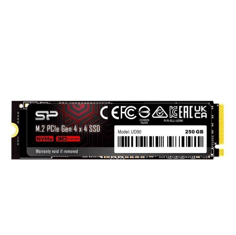Dysk SSD Silicon Power UD90 250GB M.2 2280 PCIe Gen4x4 NVMe 1.4 (4500/1950 MB/s)