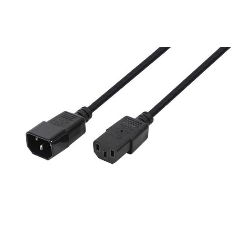 Przedłużacz kabla zasilającego LogiLink CP091 IEC 60320 VDE czarny 1,8m