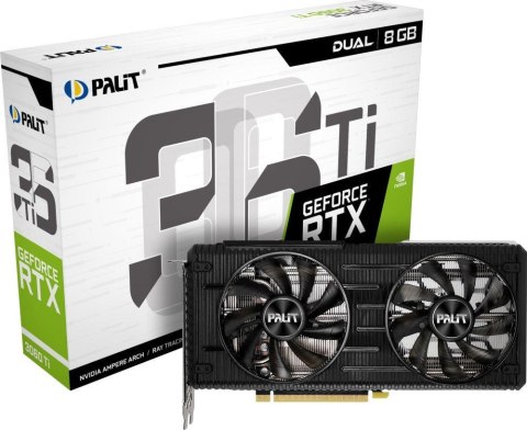 Karta VGA Palit GeForce RTX 3060 Ti Dual 8G 8GB GDDR6 256bit HDMI 3xDP PCIe4.0