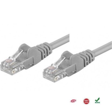 PatchCord 100% miedź Intellinet Cat.5e UTP, 10m, szary