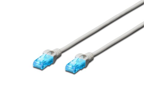 Patchcord DIGITUS UTP kat. 5e 2,5m PVC szary